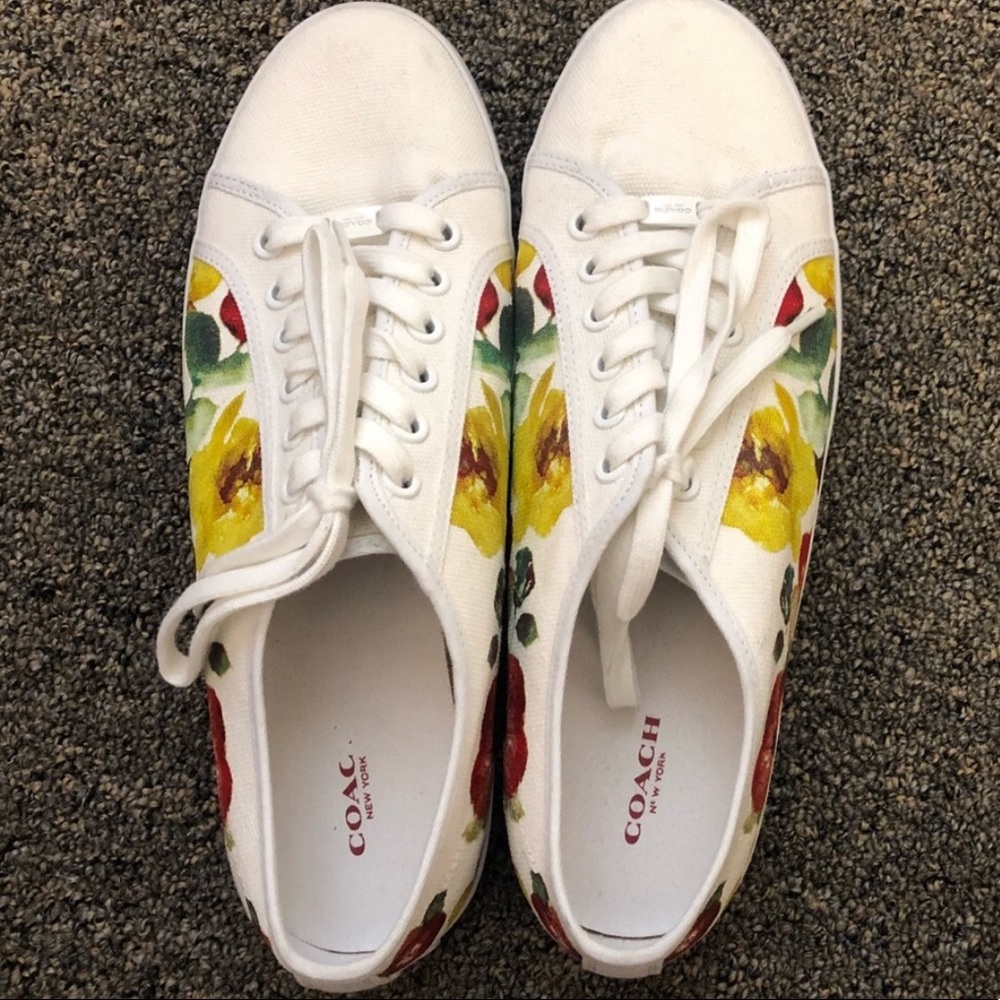 Floral Coach shoes